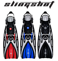 Aqualung Sling Shot, Open heel fin
